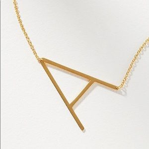 Anthropologie monogram necklace